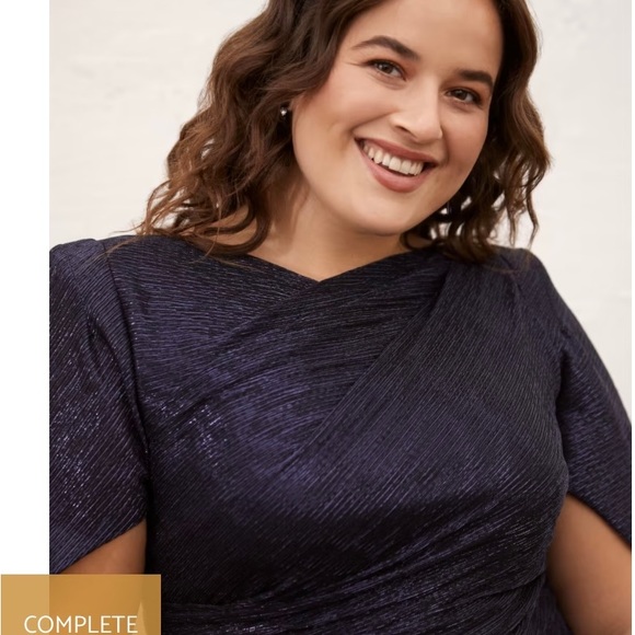 Laura/ Melanie Lynn Sequinned cape dress - Picture 4 of 4